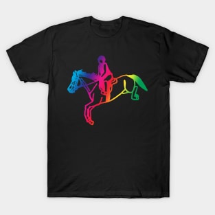 Rainbow jumping horse T-Shirt